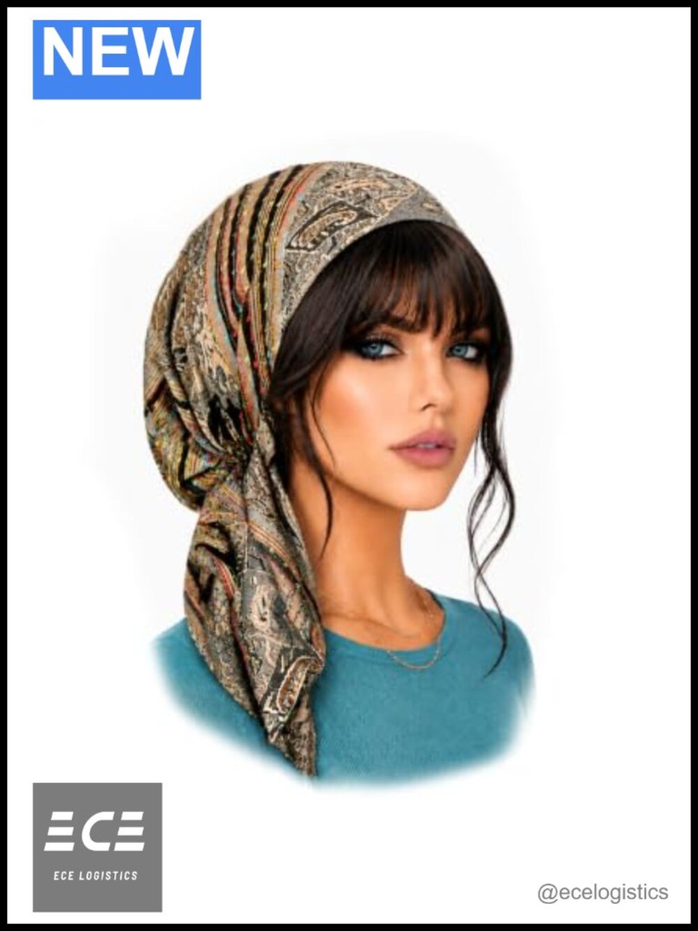 Pre-Tied Headscarf Soft Knit Cotton Non-Slip Headwear for Women